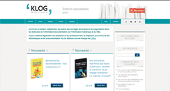 Desktop Screenshot of editionsklog.com