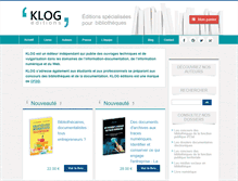 Tablet Screenshot of editionsklog.com